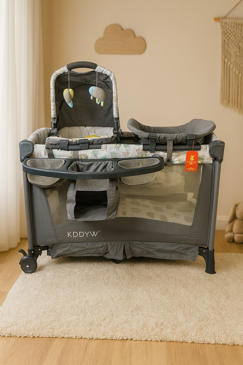 2 IN 1 PlayPen With Bassinet-BZ-PY-29