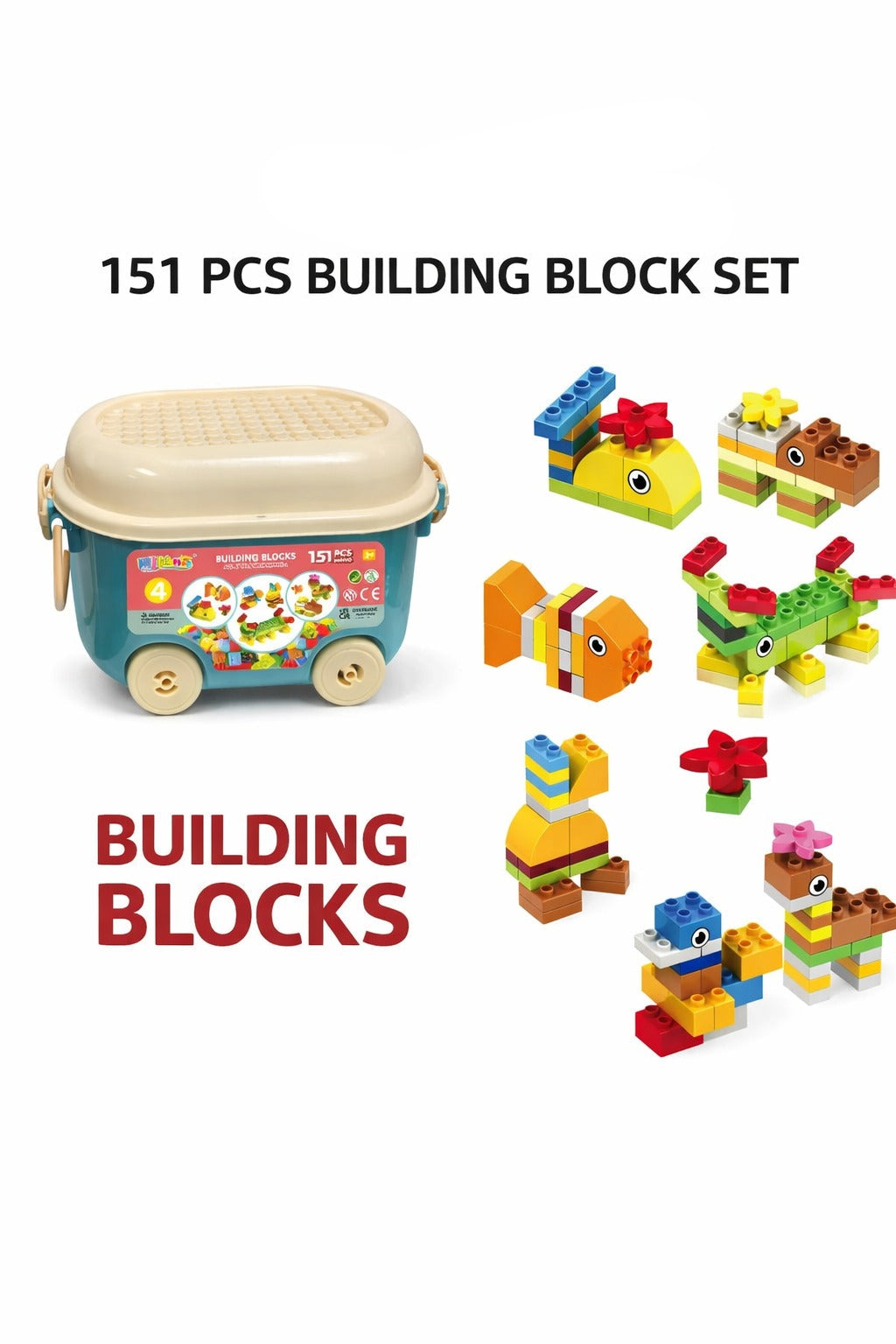 151 Pcs Blocks Bucket - YR6045
