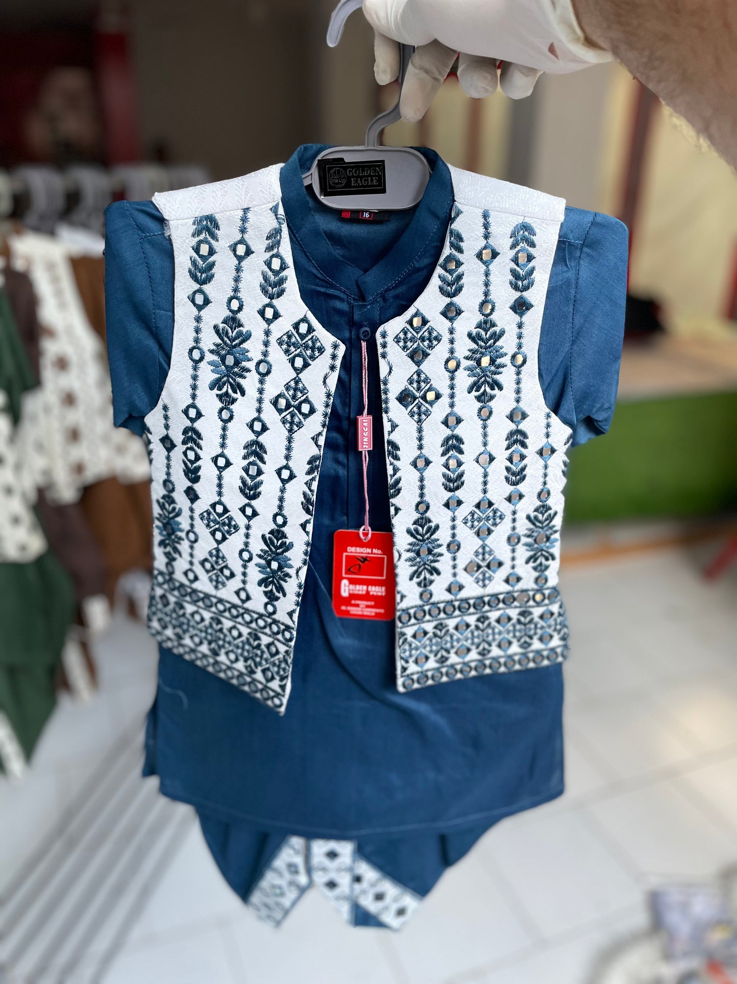 SK43- Kurta Dhoti Waistcoat