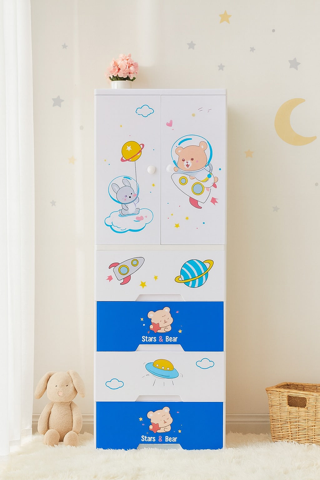 Space Theme 7 Layer Wardrobe