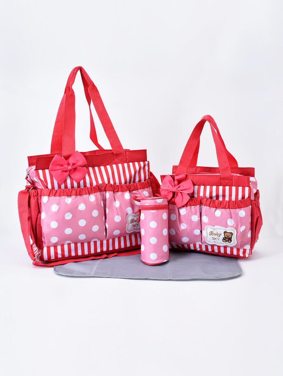 Polka Dot Diaper Bag Pink-DB129