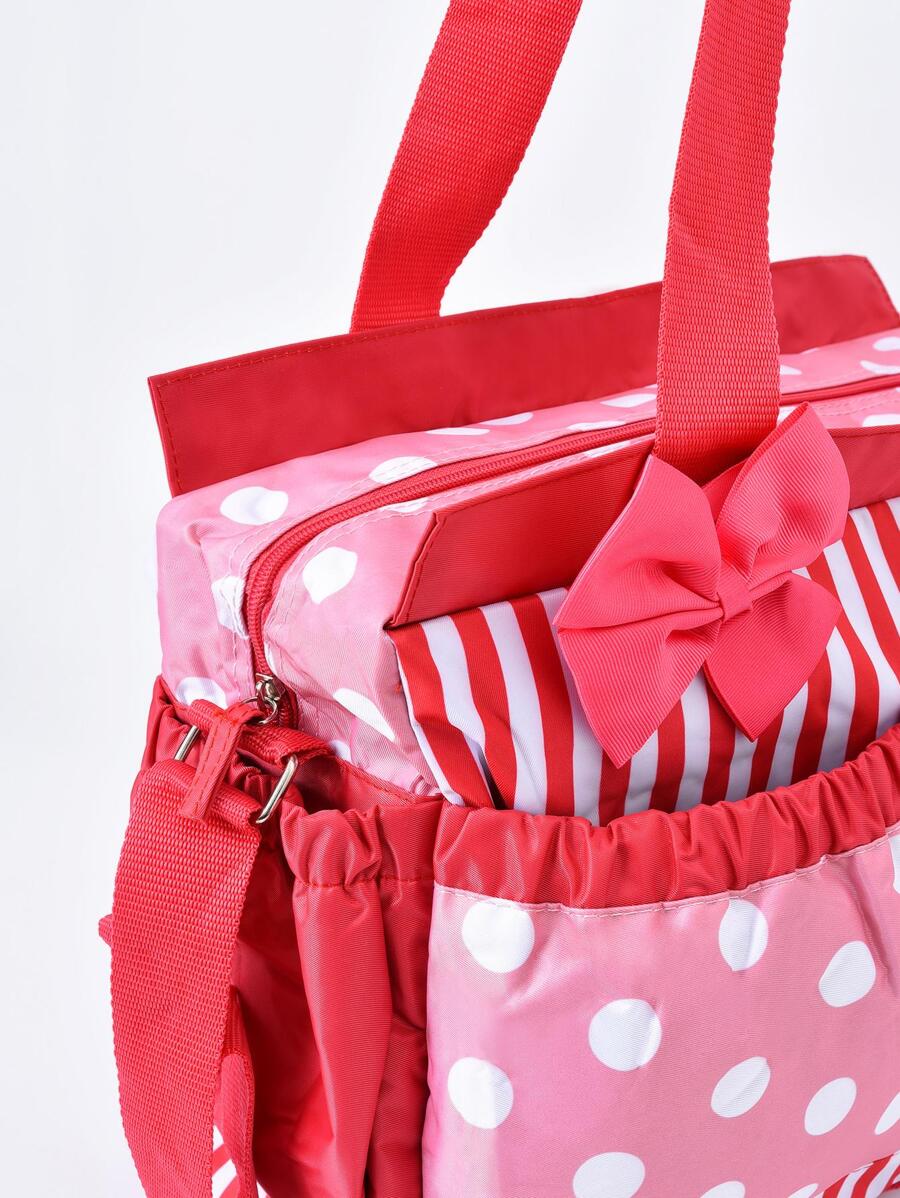 Polka Dot Diaper Bag Pink-DB129