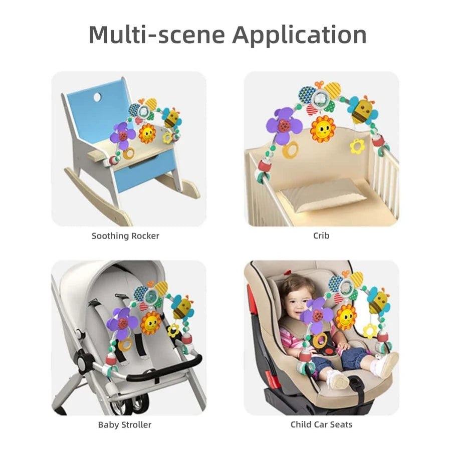 BT48-Adjustable Play Arch Bassinet Toy