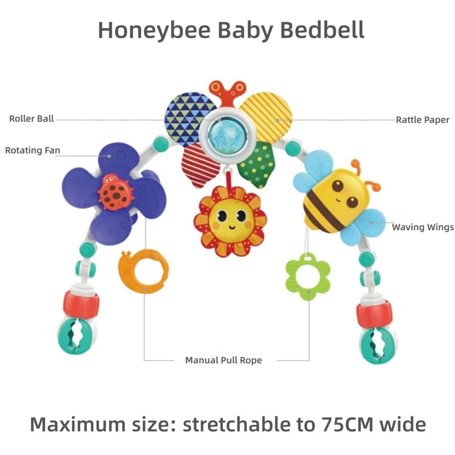 BT48-Adjustable Play Arch Bassinet Toy