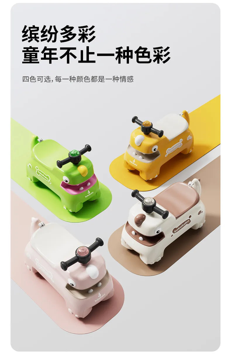 Bebehaha Little Dinosaur Children's Balance Fun Slide Car-BZ-6588