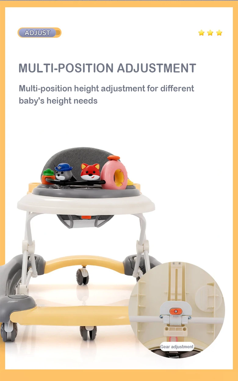 Multifunctional Anti Rollover Baby Walker-BZ-W651