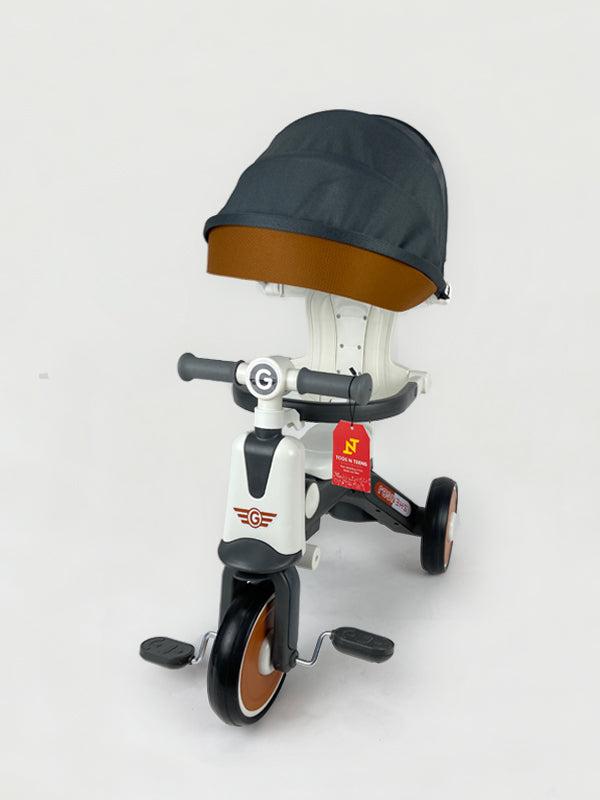 Childrens Tricycle Can Sit and Push Baby Artifact Hand Push Lightweight Folding