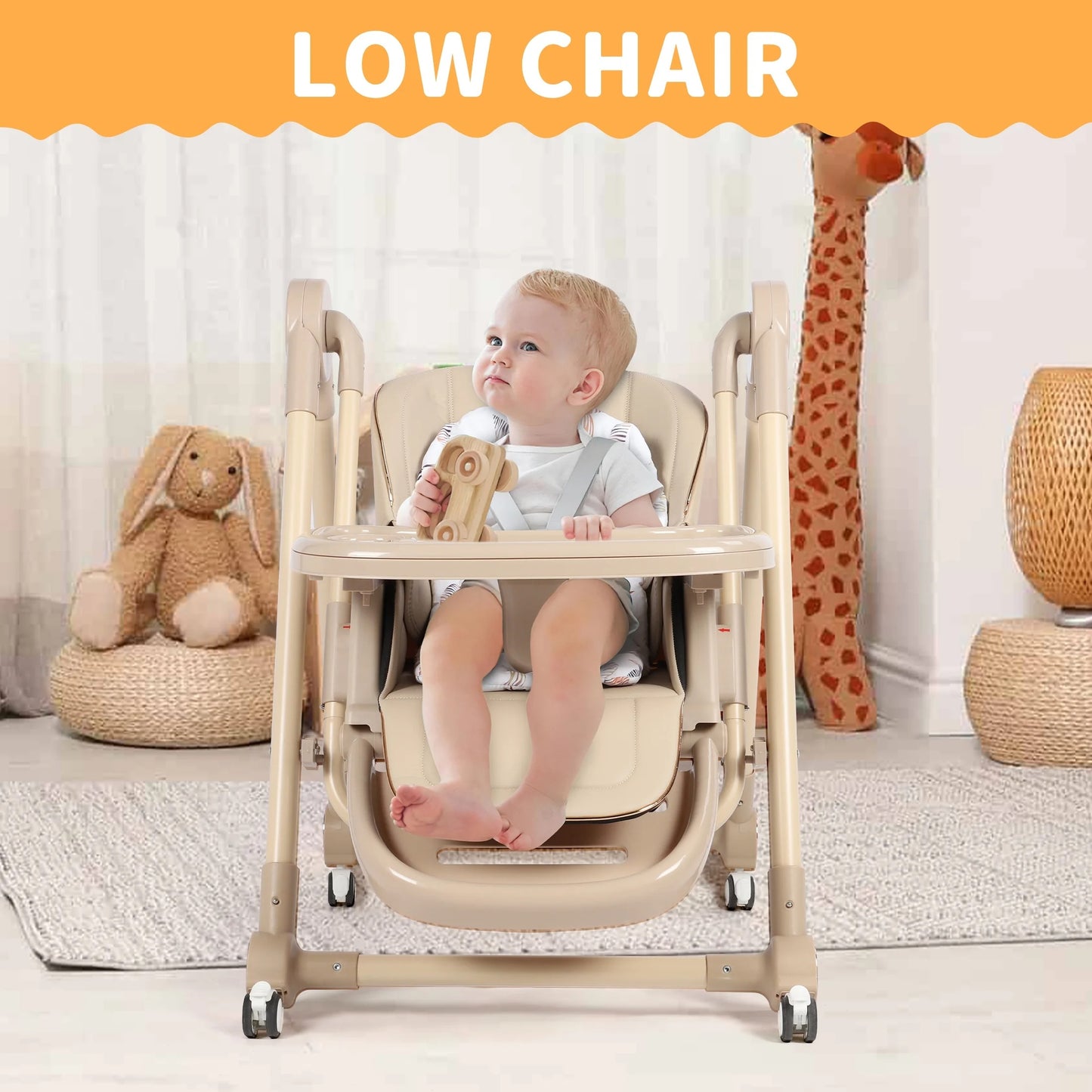 Multifunctional Baby High Feeding Chair with Swing Function-BZ-S700