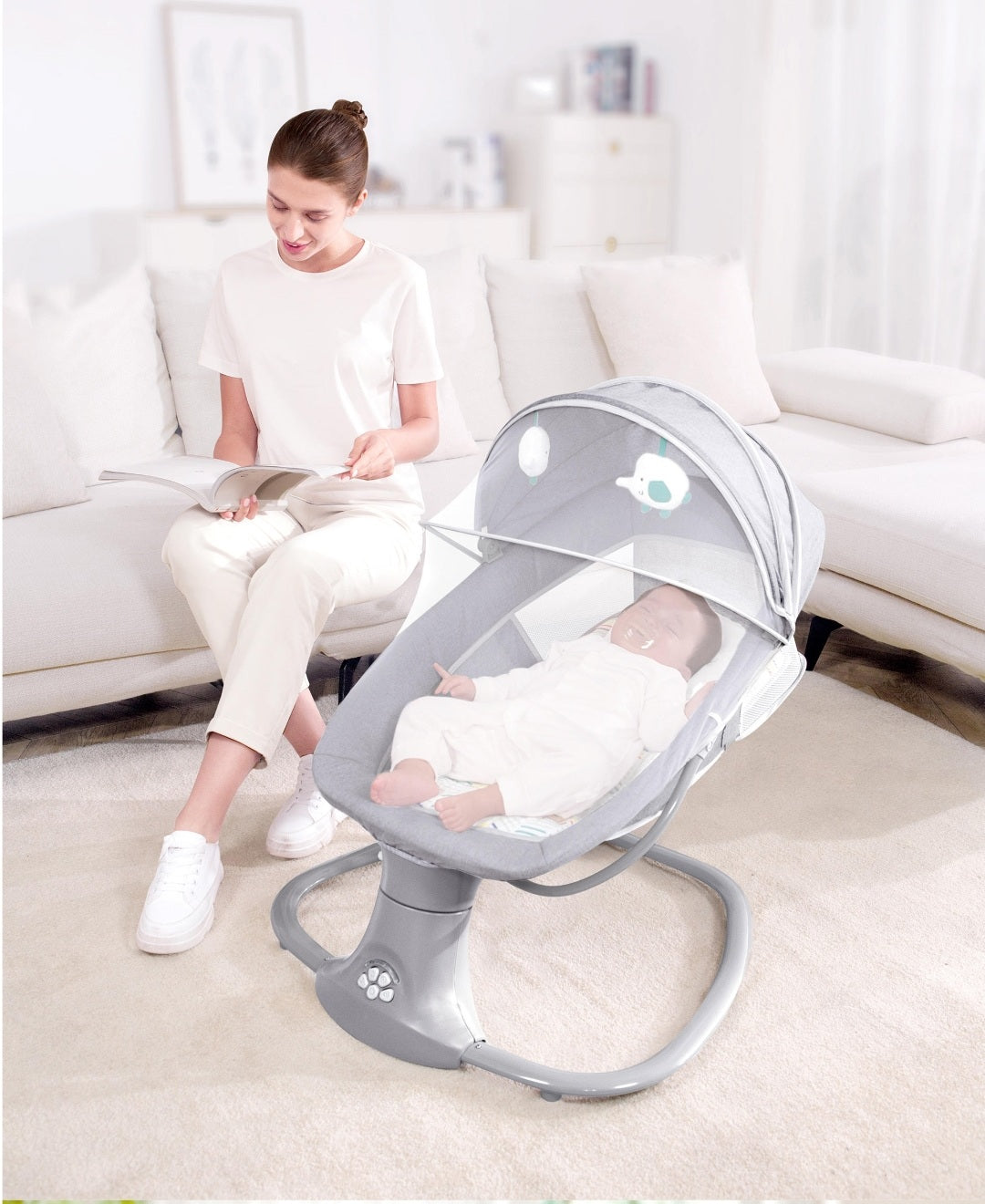 Mastela 3 in 1 Deluxe Multi-Functional Rocker