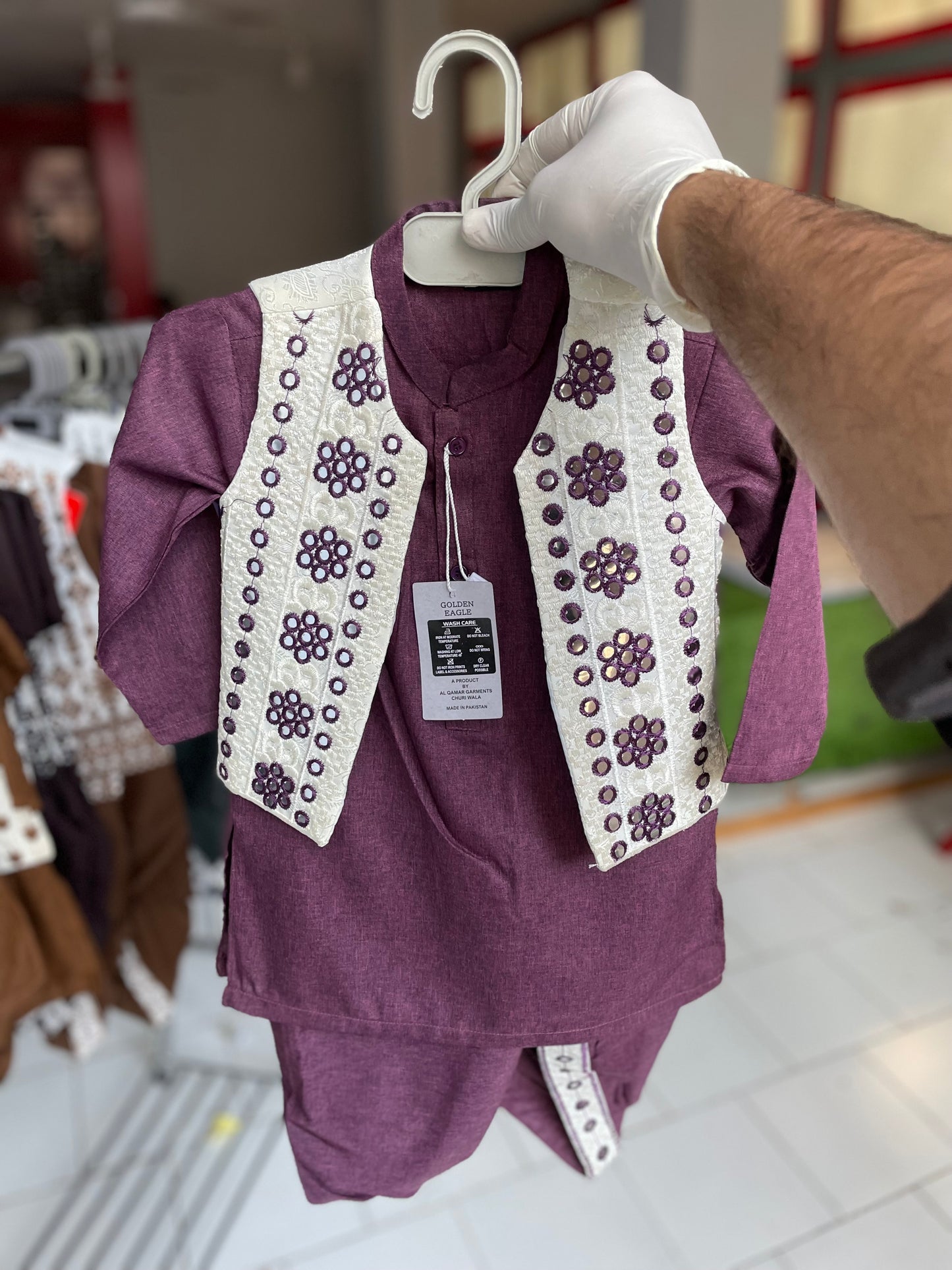 SK43- Kurta Dhoti Waistcoat