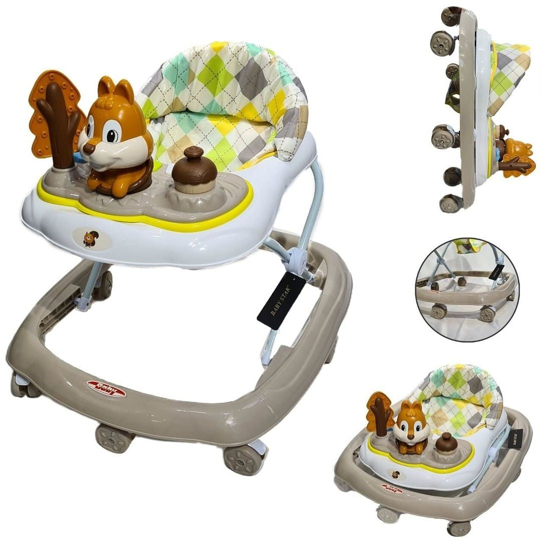 Squirrel Face Musical Baby Walker 5811
