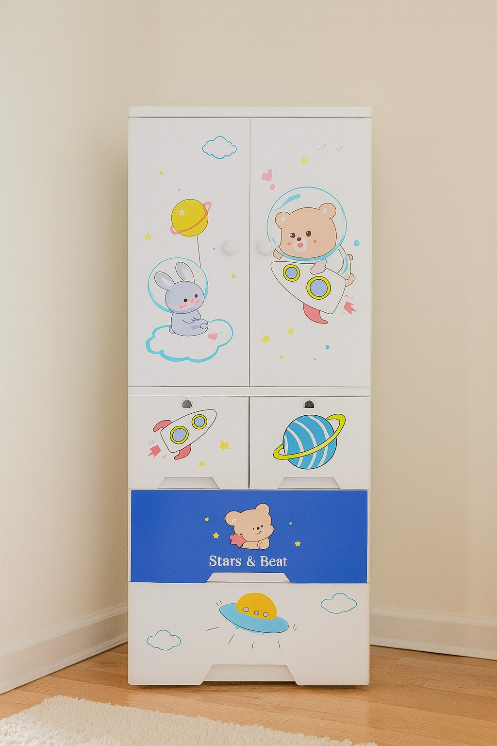 Space Theme 6 Layers Wardrobe