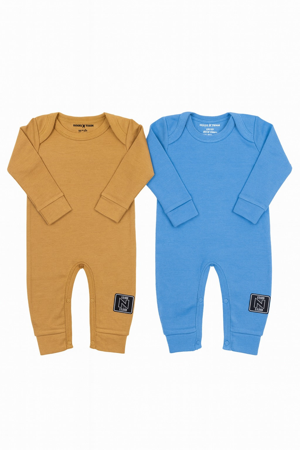 N996-Pack of 2 Plain Rompers - 3-36M