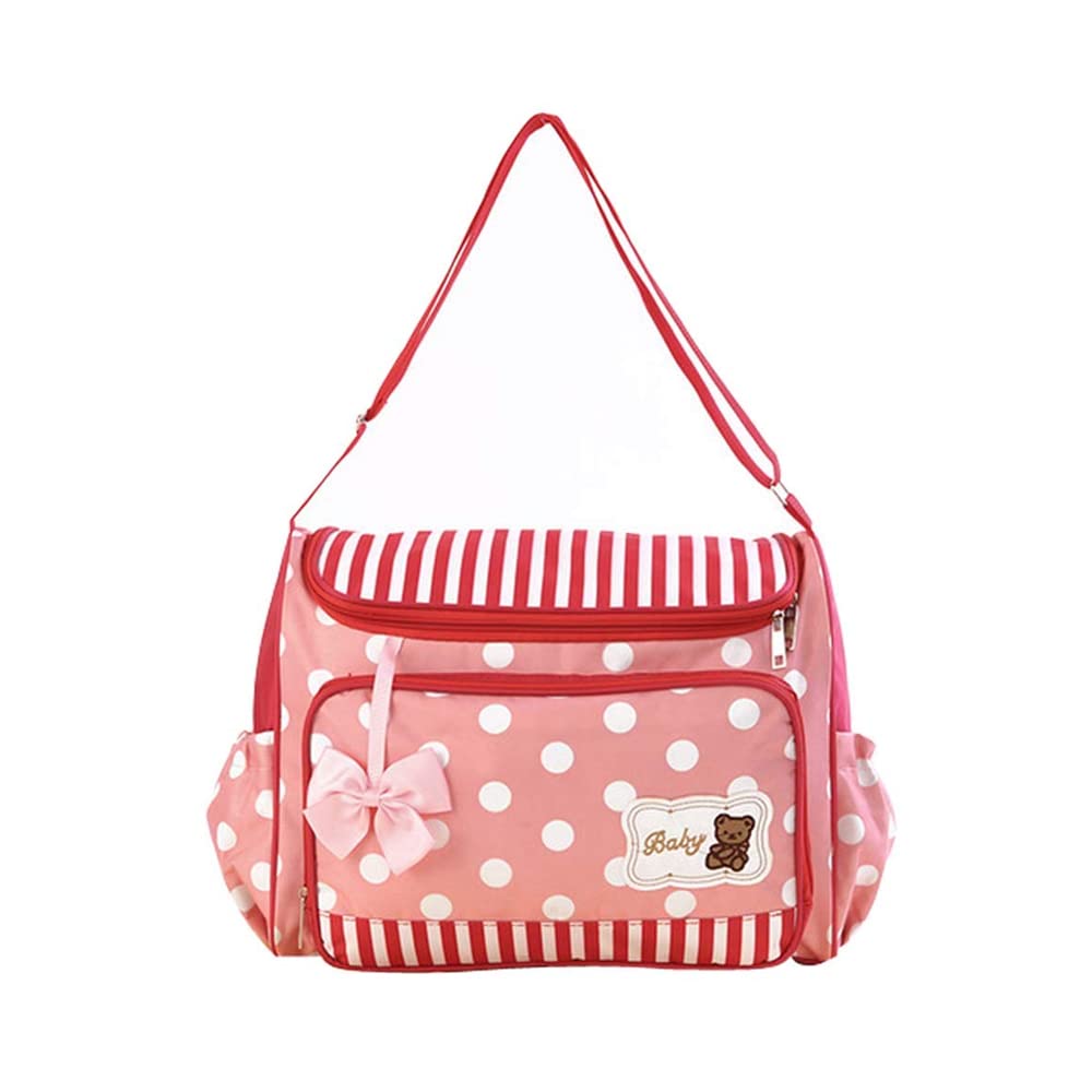 Polka Dot Diaper Bag Pink-DB129