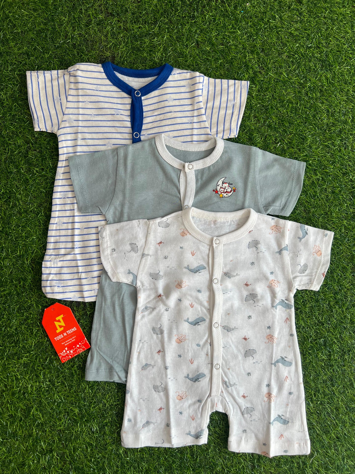 VP25-Pack of 3 Bodysuits