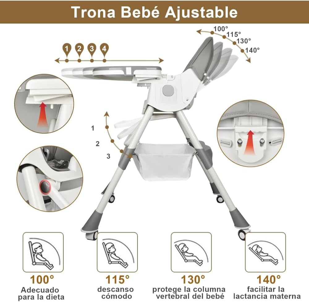 Kidilo 3-in-1 High Chair Multifunctions-BZ-8131
