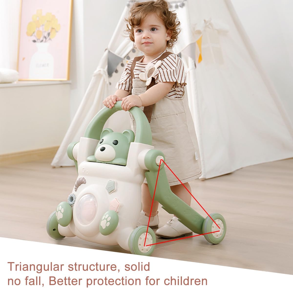 HENAE 4 in 1 Walker for Baby, Baby Push Walker-BZ-007
