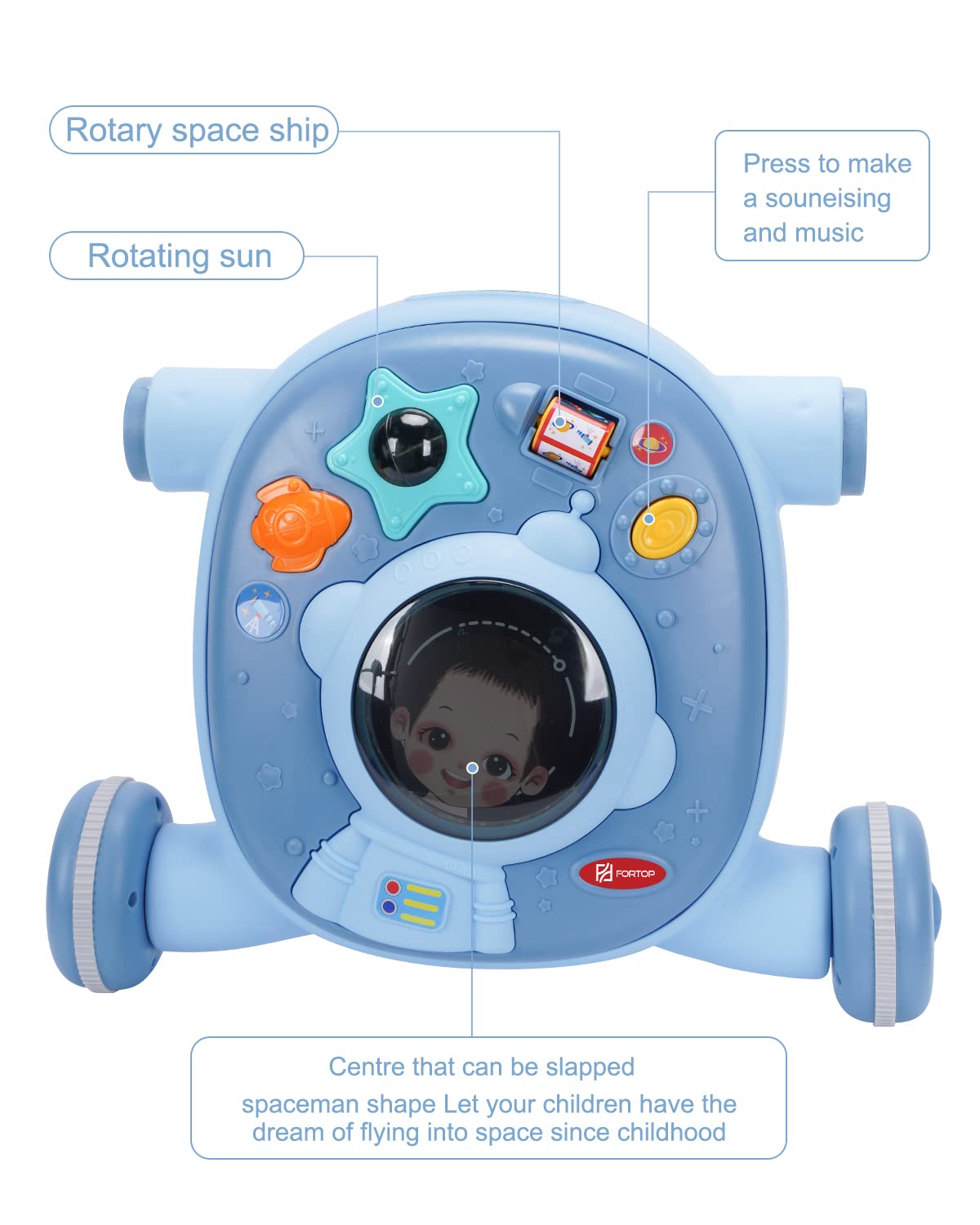 3 in 1 Sit-to-Stand Baby Walker