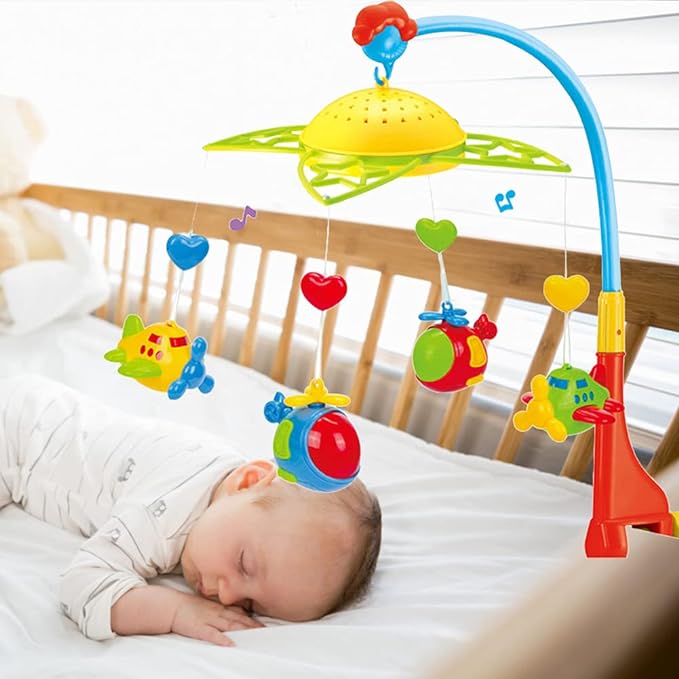 Holder rotating crib plane fairyland baby music bed bell-Cot Mobile