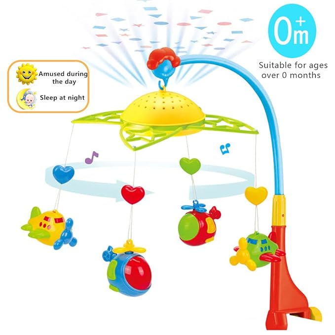 Holder rotating crib plane fairyland baby music bed bell-Cot Mobile