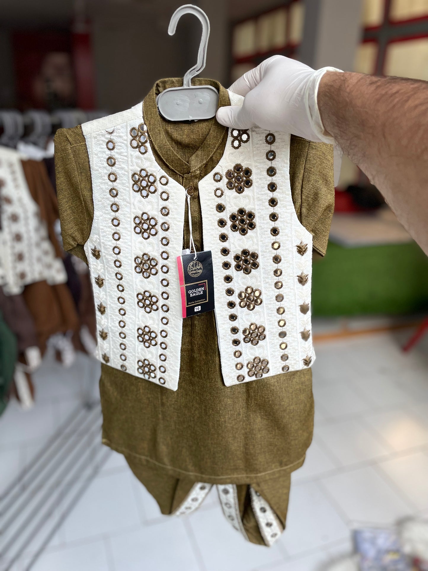 SK43- Kurta Dhoti Waistcoat