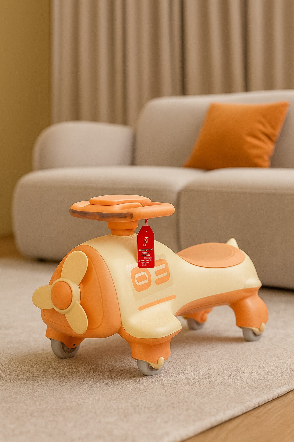 Airplane Shape Auto Car With Light & Music-BZ-8081