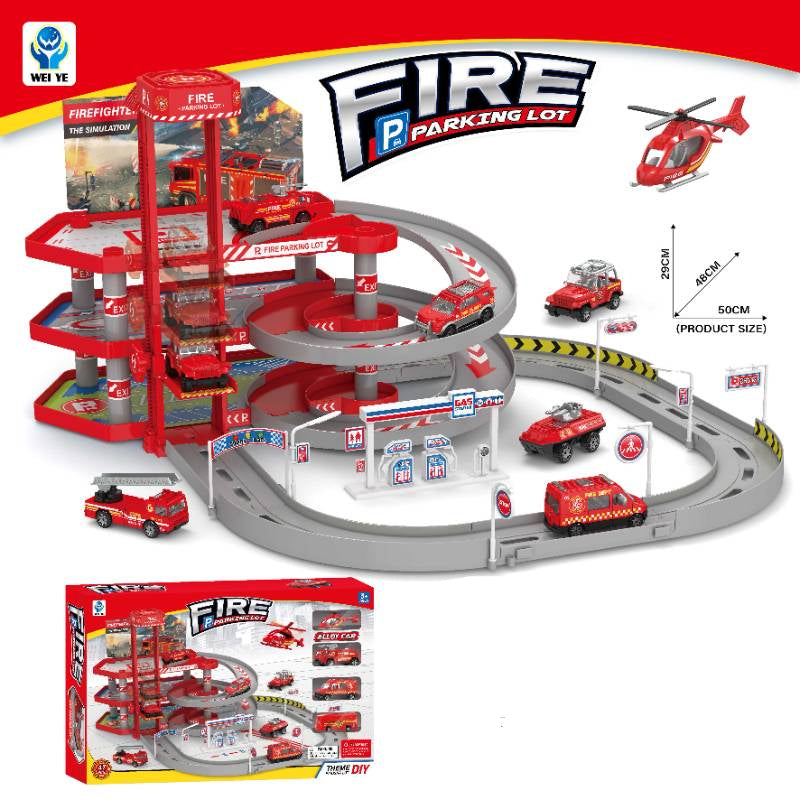 Fire Parking Lot Track Set - 5599-136A