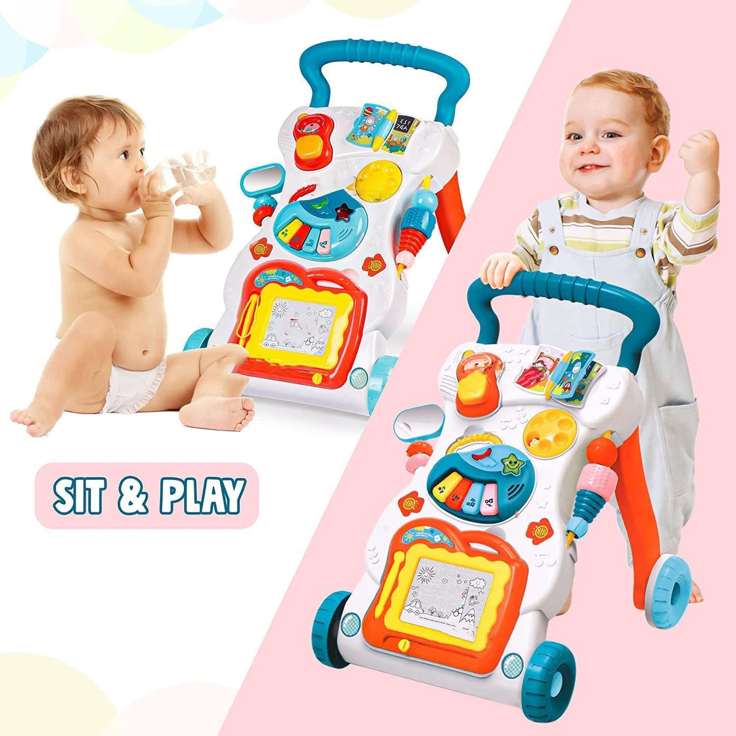Huanger Baby Walker With Light And Music 6M+ BZ-0819