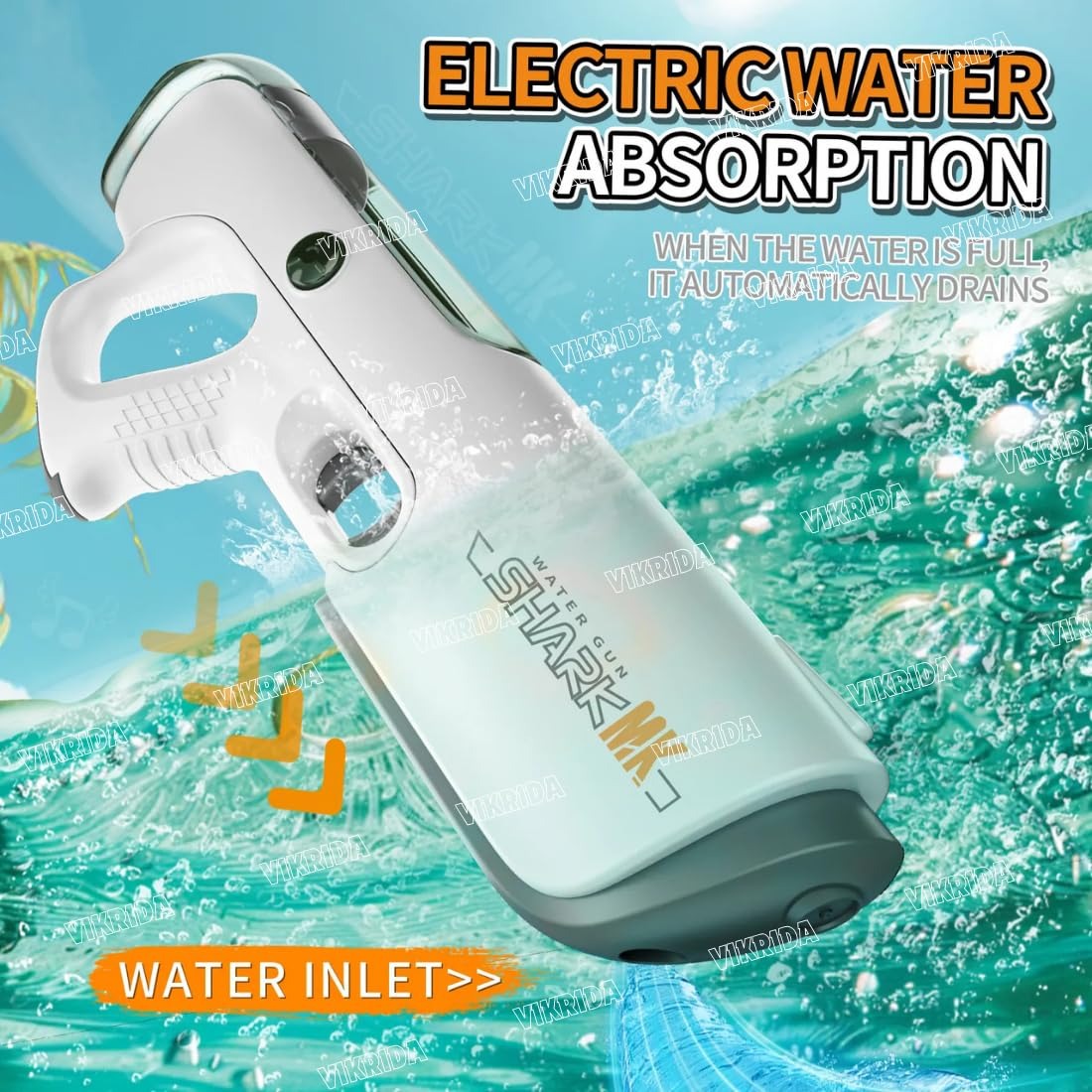 Water Gun W/Battery & USB Line-CY070