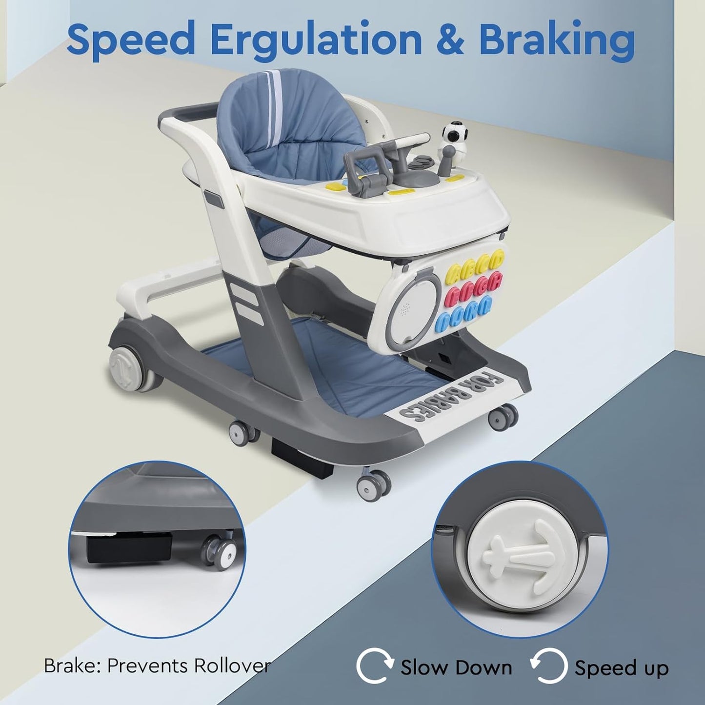 3 in 1 Folding Baby Walker