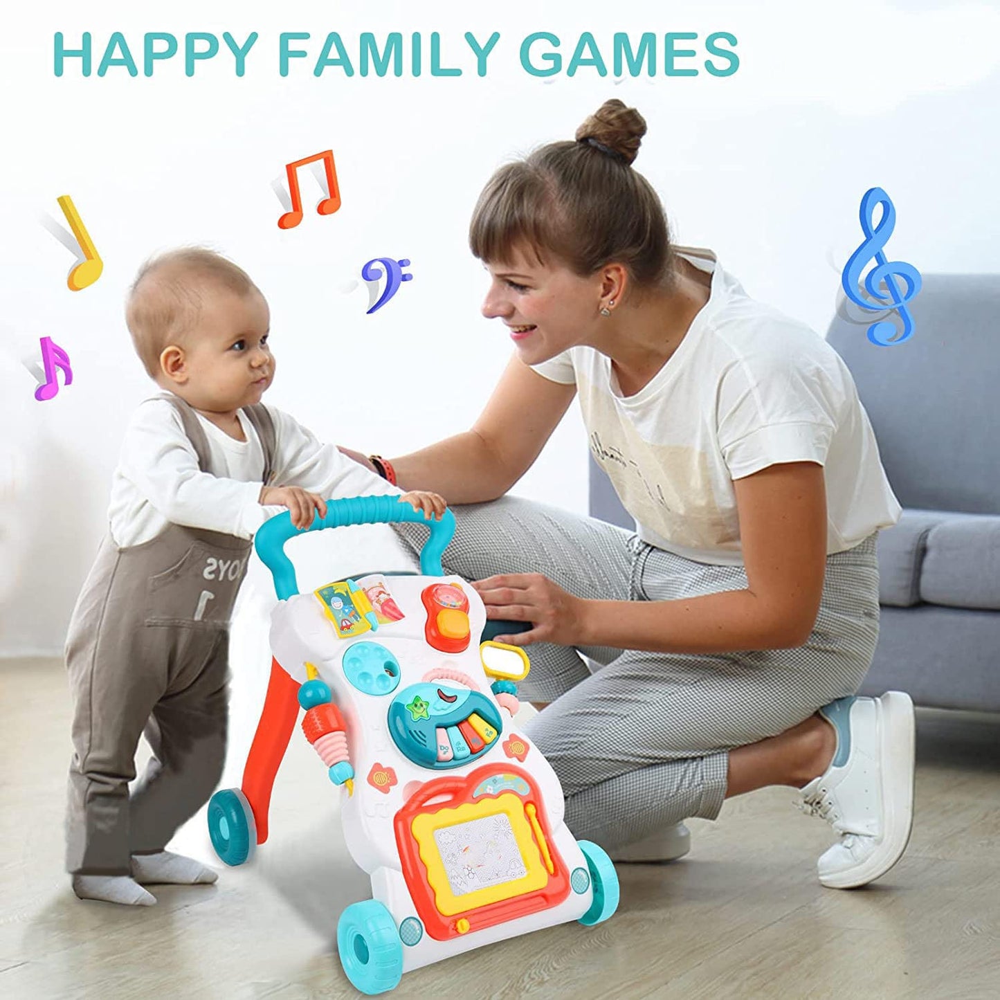 Huanger Baby Walker With Light And Music 6M+ BZ-0819
