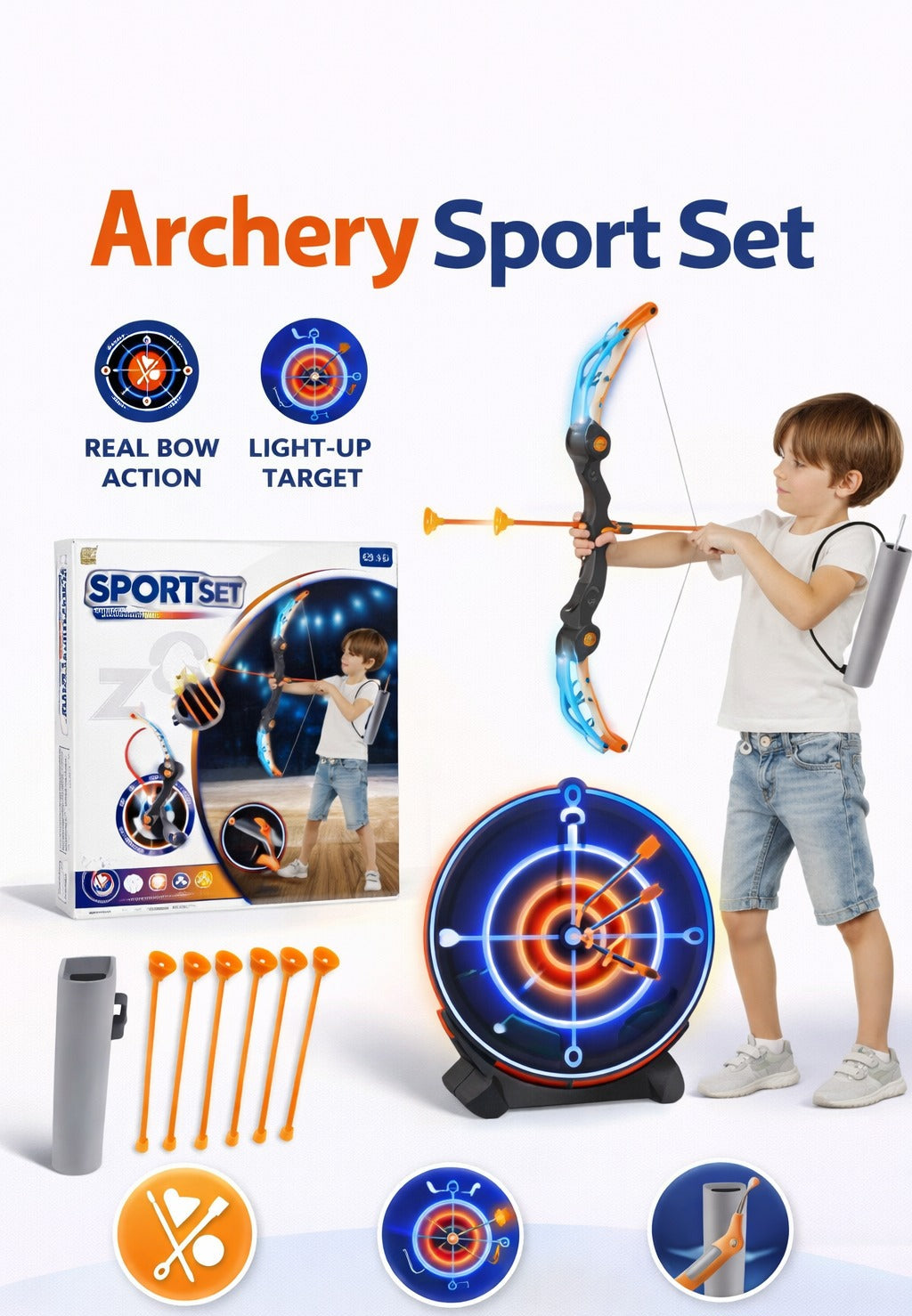 Bow & Arrow with Light & Sound - ZG270-507