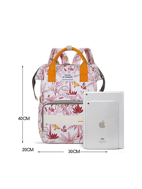 Pink Jungle Baby Diaper Bag-DB219