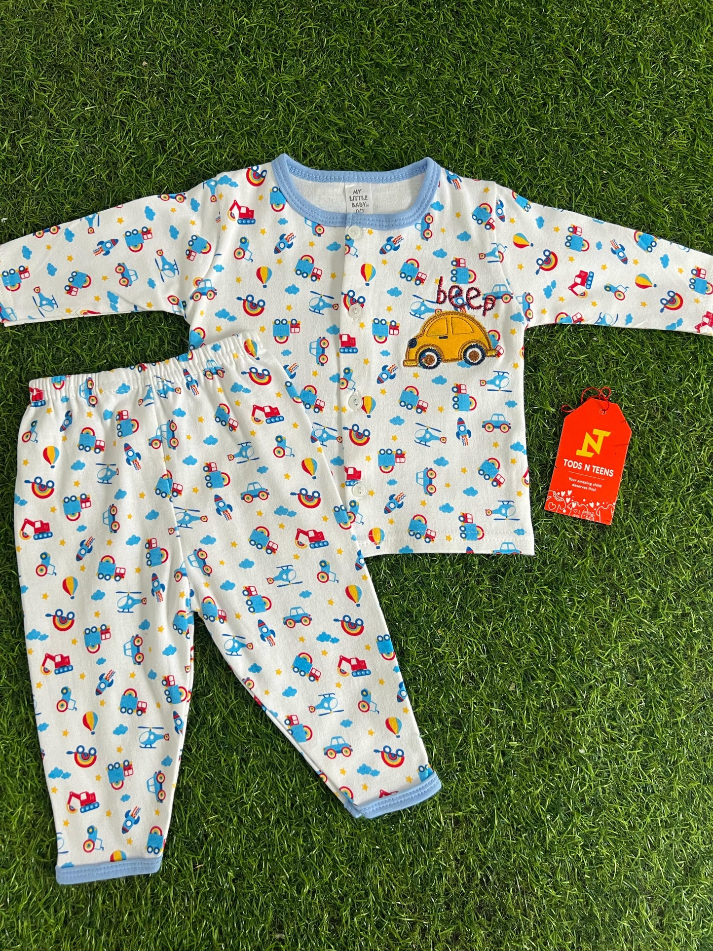 Beep Unisex 2 Pc Cotton 0-9M