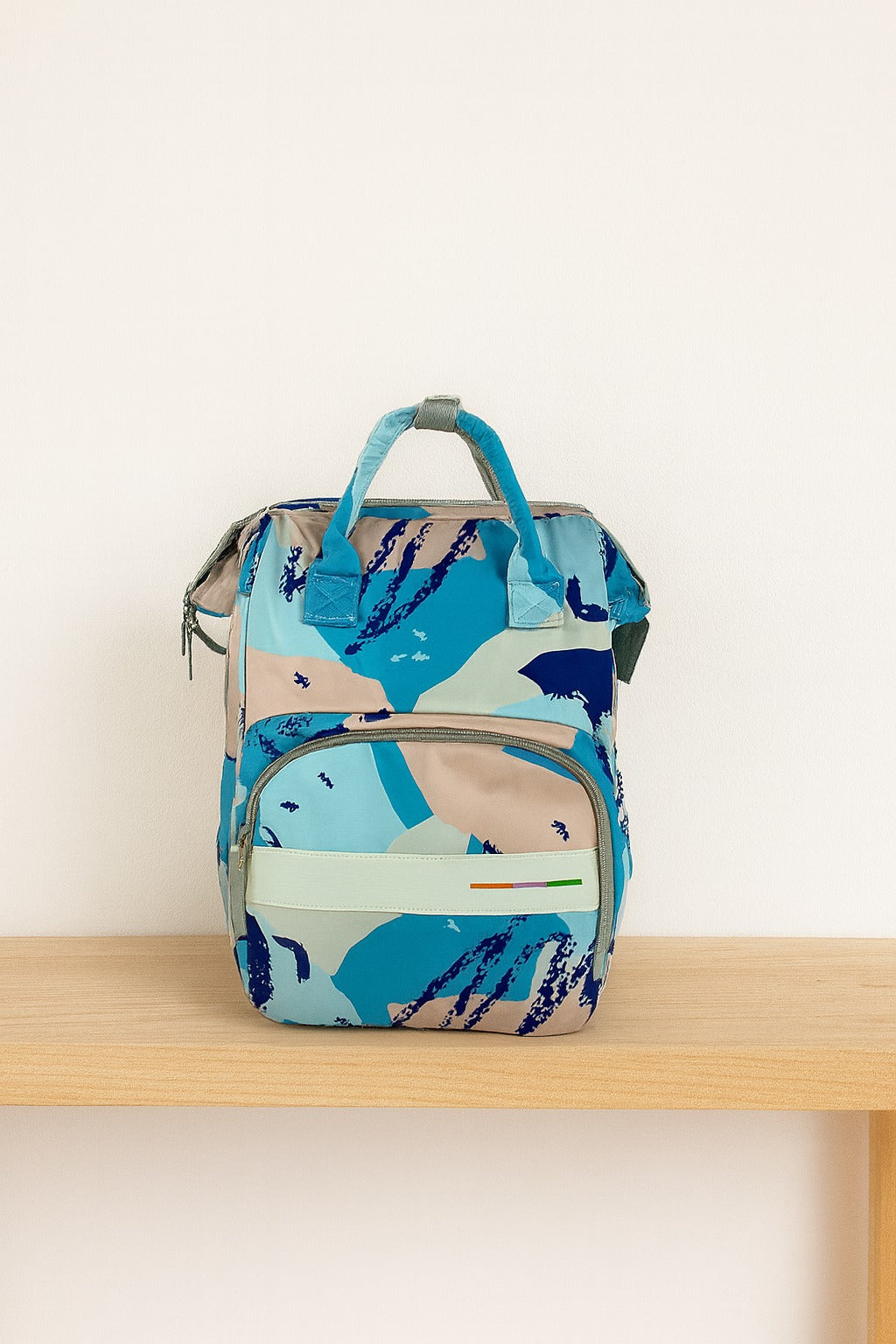 Blue Abstract Baby Diaper Bag-DB223