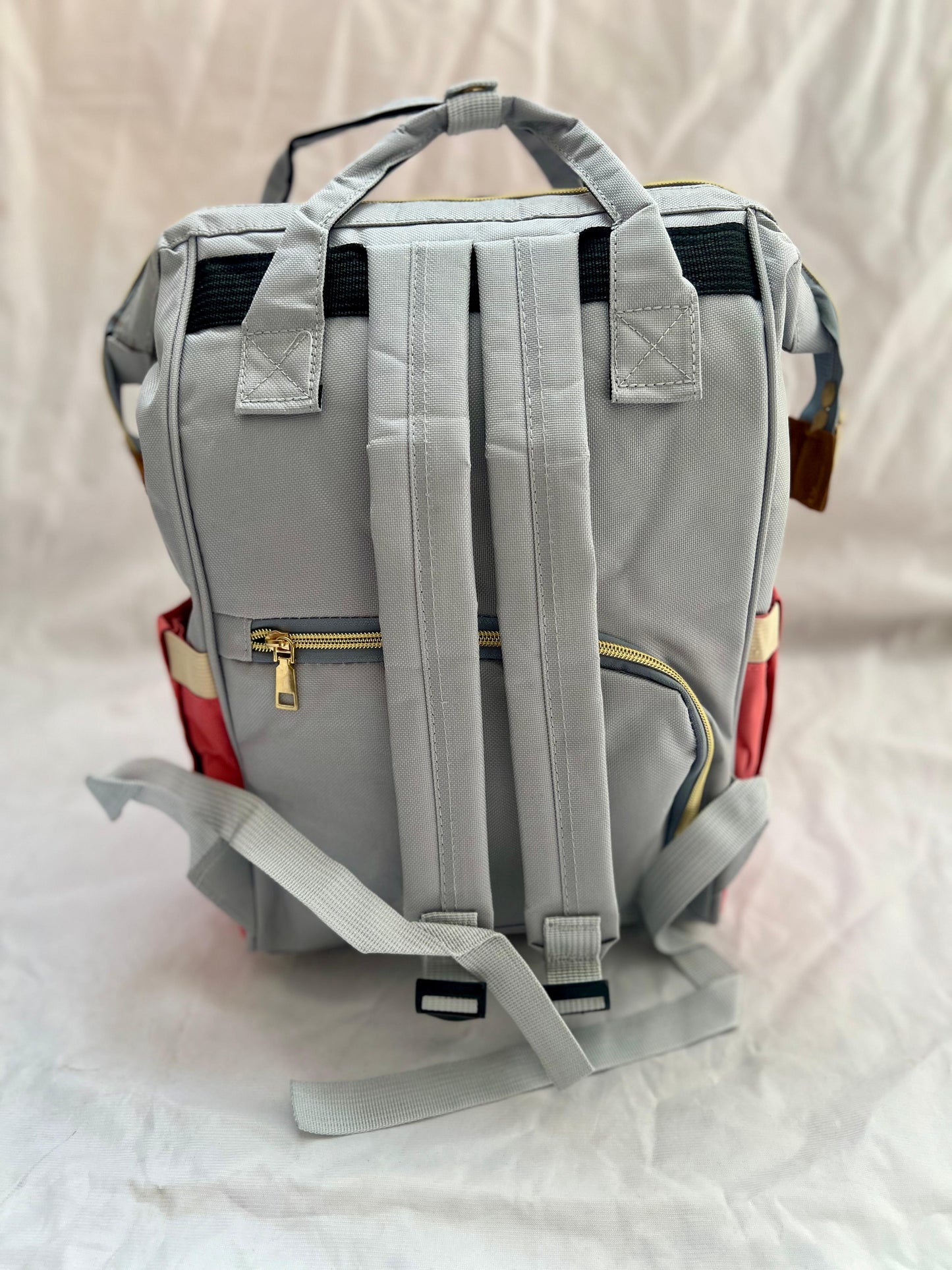 Mummy Bag (Pink Grey & White)-DB148
