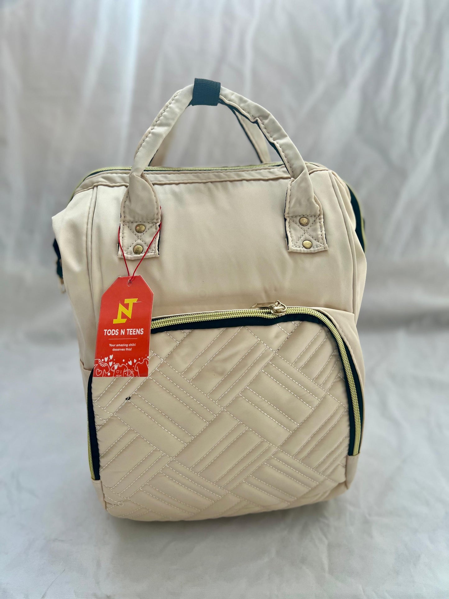 Mommy Shoulder Diaper Bag White-DB124