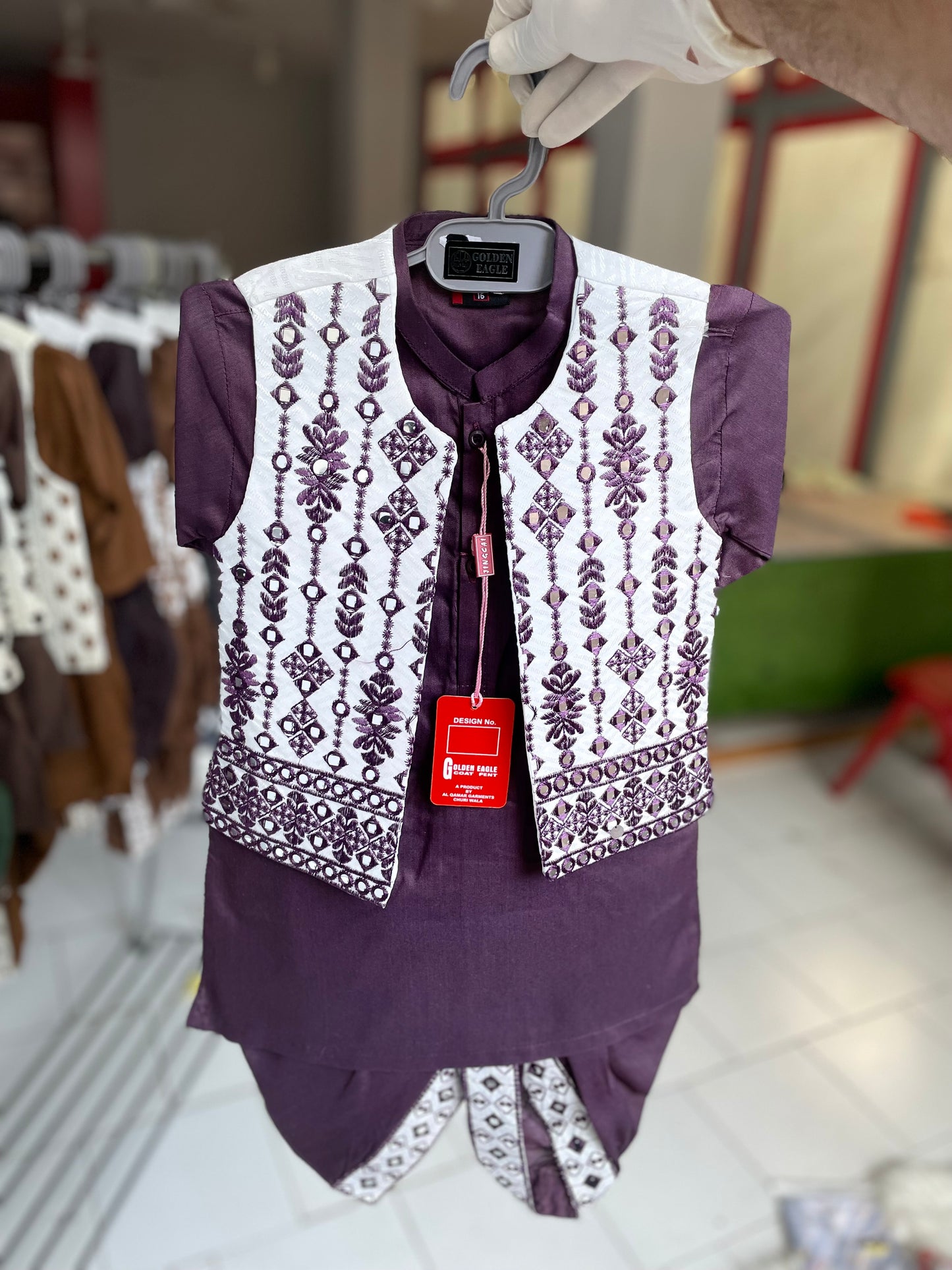 SK43- Kurta Dhoti Waistcoat