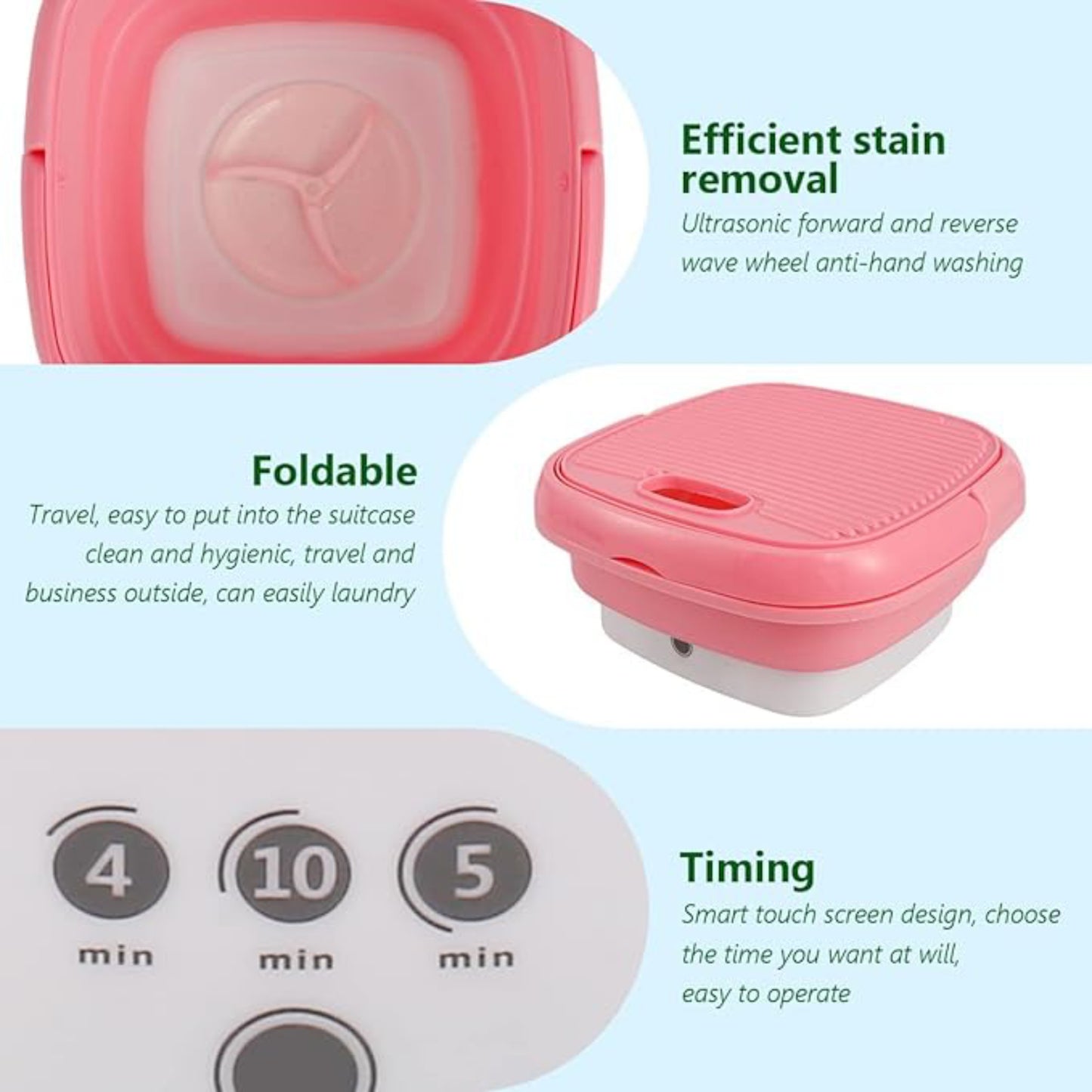 BA81-Foldable Mini Washing Machine