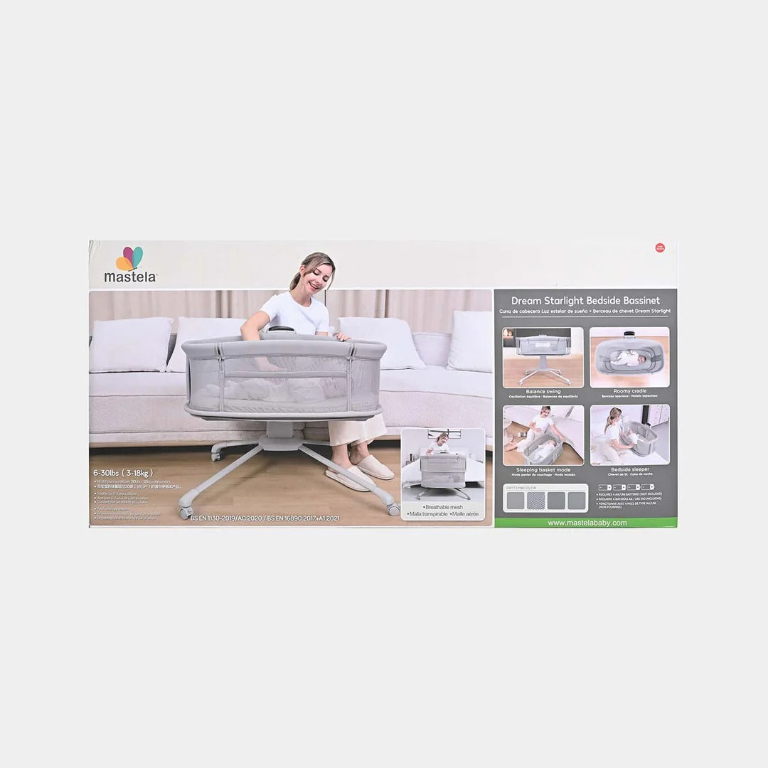Mastela Dream Starlight Baby Crib Bassinet Swing Music 4 in 1