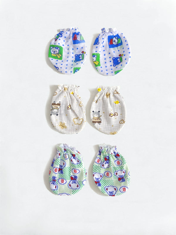 Organic Cotton Baby Mittens-Pack of 3