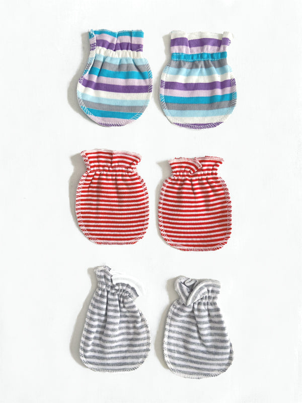 Organic Cotton Baby Mittens-Pack of 3