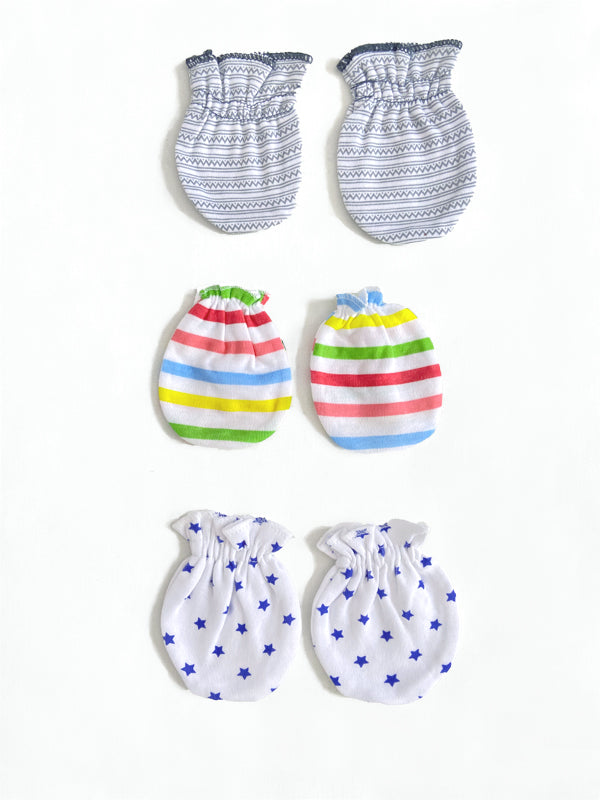Organic Cotton Baby Mittens-Pack of 3