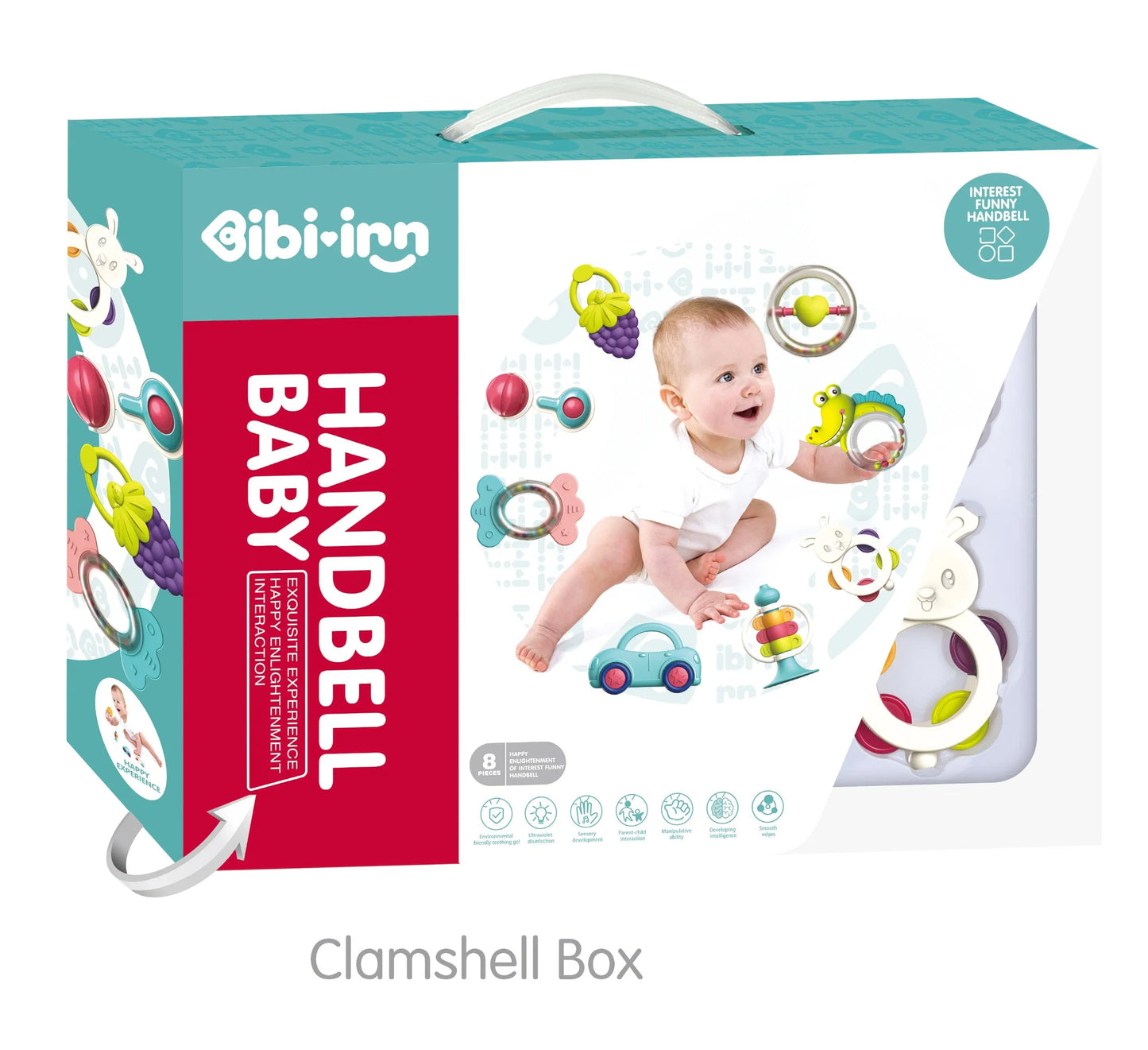 BT53-HandBell Baby Rattle Box