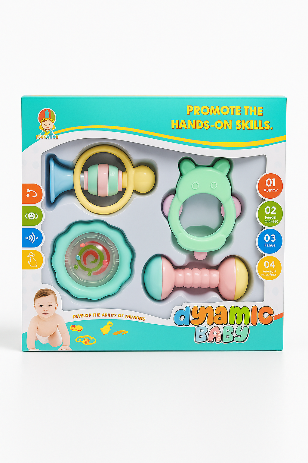 BT47-Colorful & Stimulating Baby Rattles