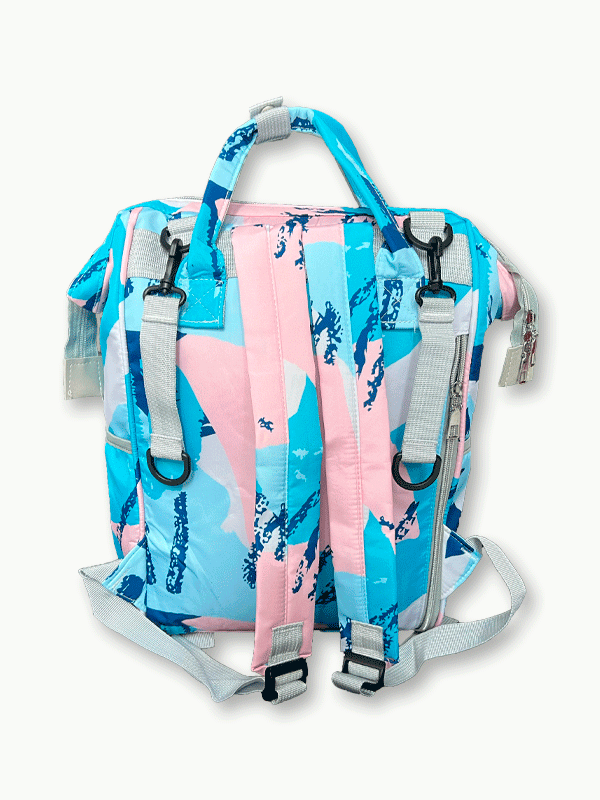Blue Abstract Baby Diaper Bag-DB223