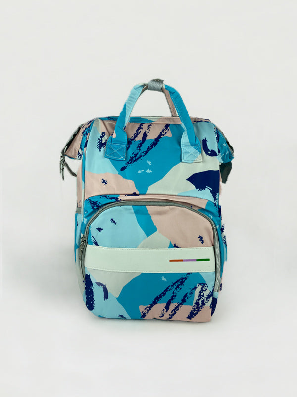 Blue Abstract Baby Diaper Bag-DB223