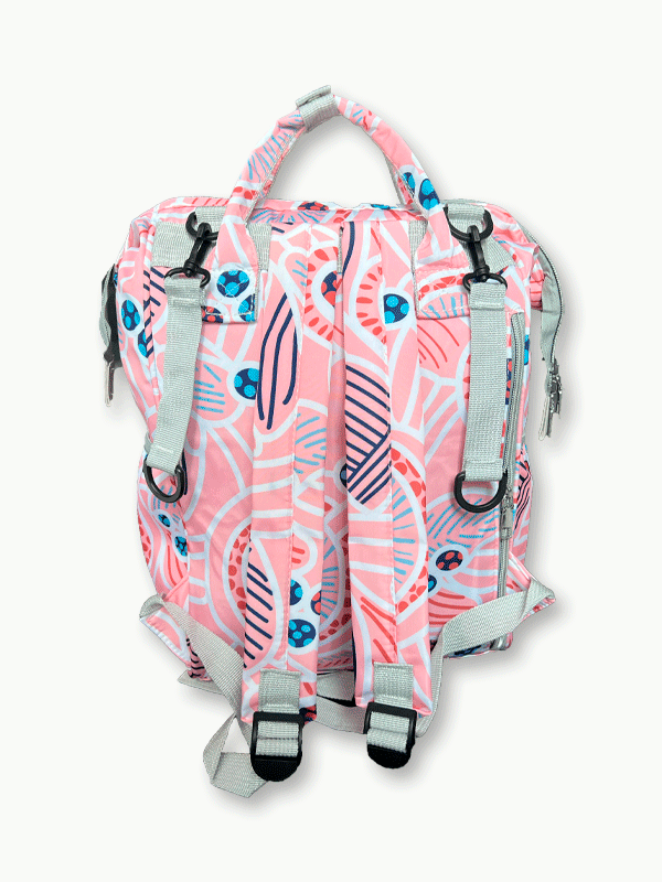Pink Abstract Baby Diaper Bag-DB224