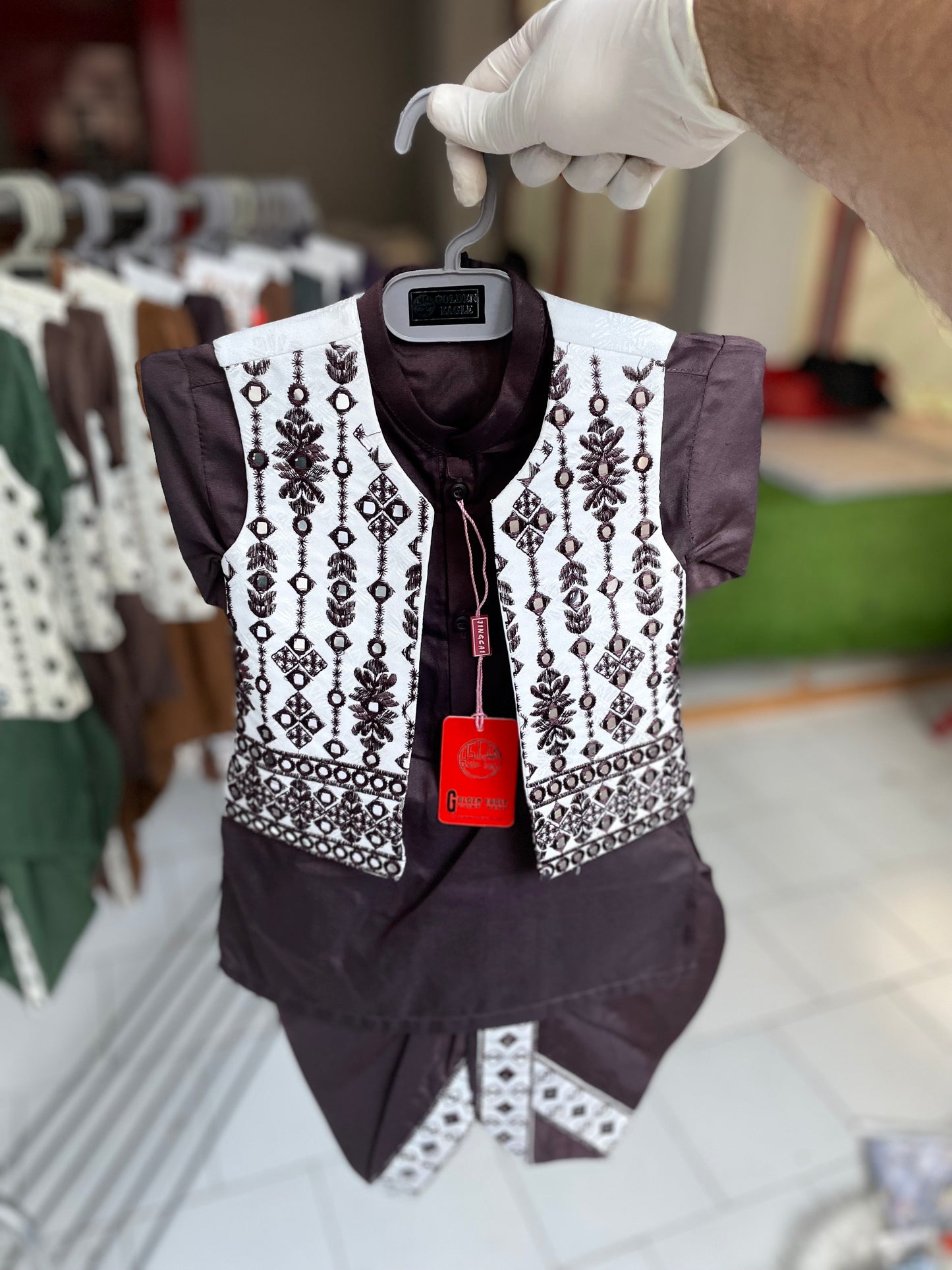 SK43- Kurta Dhoti Waistcoat