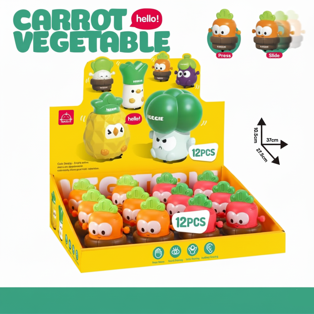 1 pc Carrot Vegetable Press/Release Toy - FF-207